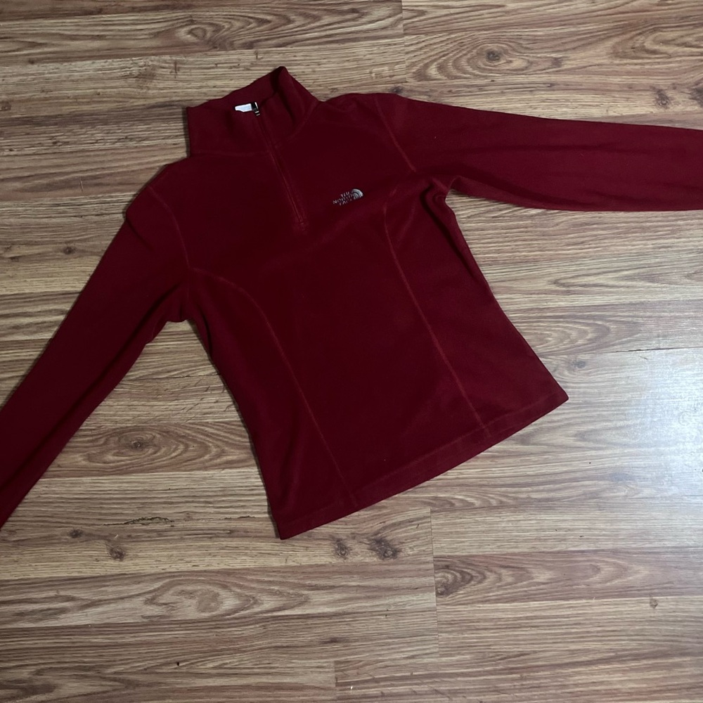 The North Face Deep Burgundy Half-Zip Fleece